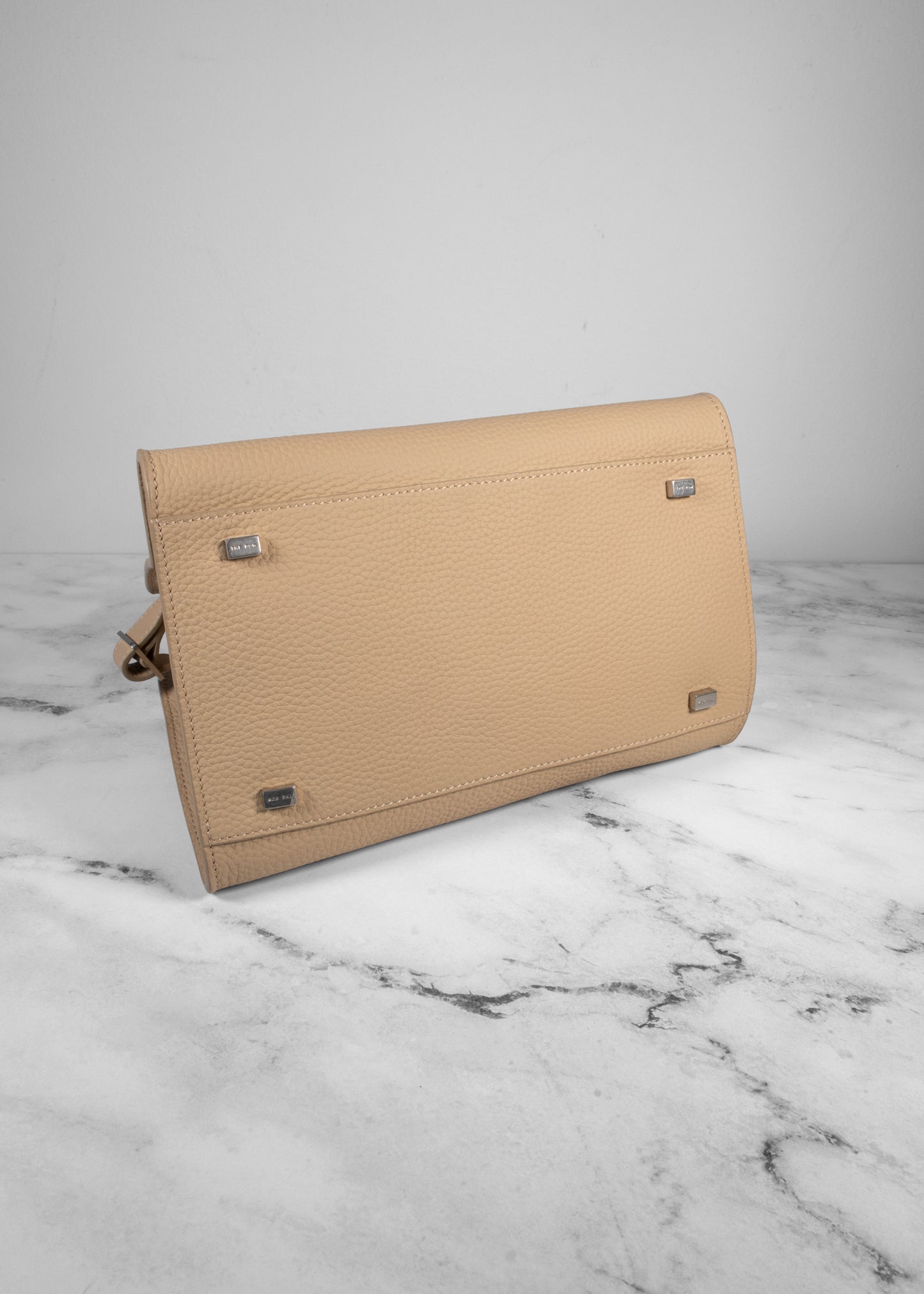The Row Soft Margaux Bag Beige in Leather