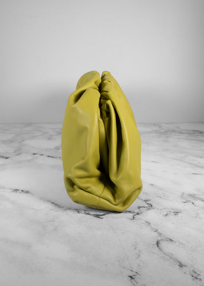 Bottega Veneta Smooth Butter Calf The Pouch Oversized Clutch Kiwi