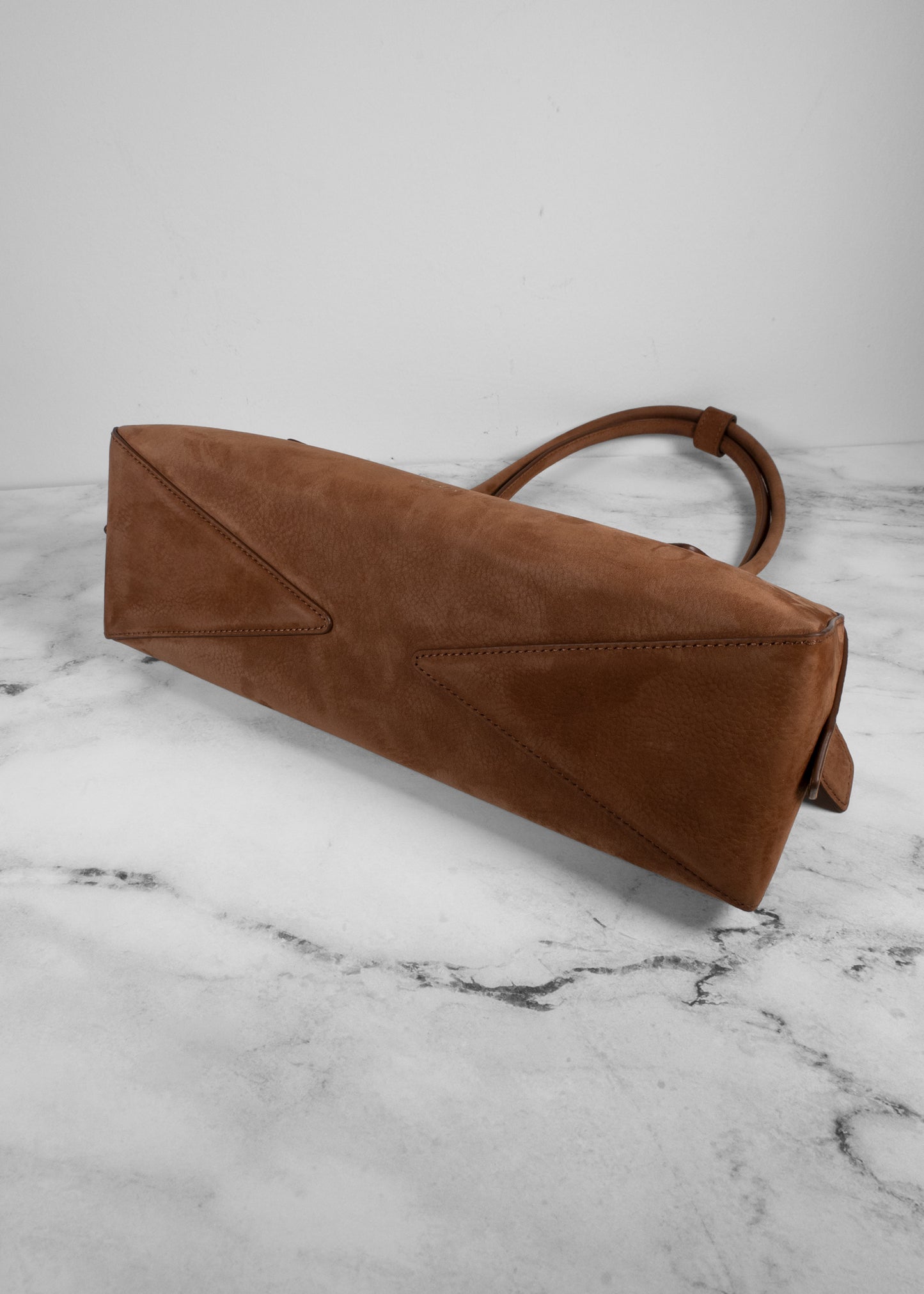 Alaia Le Teckel Medium Suede Shoulder Bag