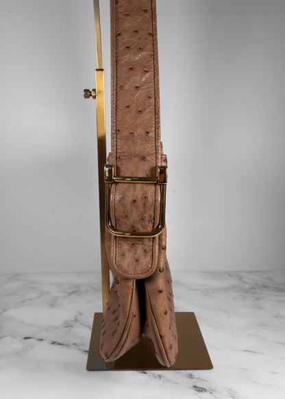 Gucci '1973' Ostrich Shoulder Bag