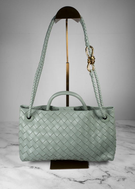 Bottega Veneta Small Andiamo Intrecciato Leather Shoulder Bag