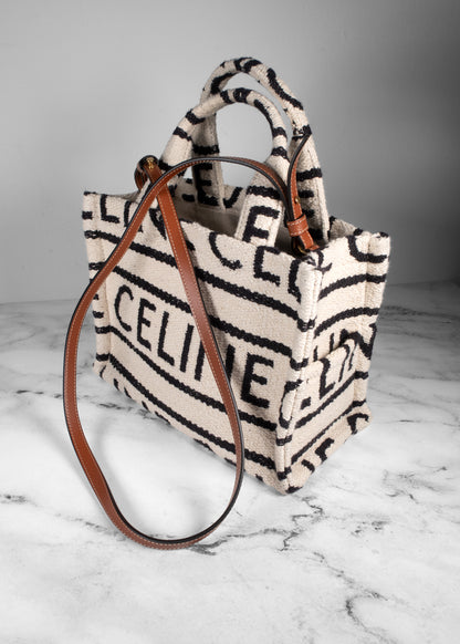 Celine Canvas All Over Shoulder Bag