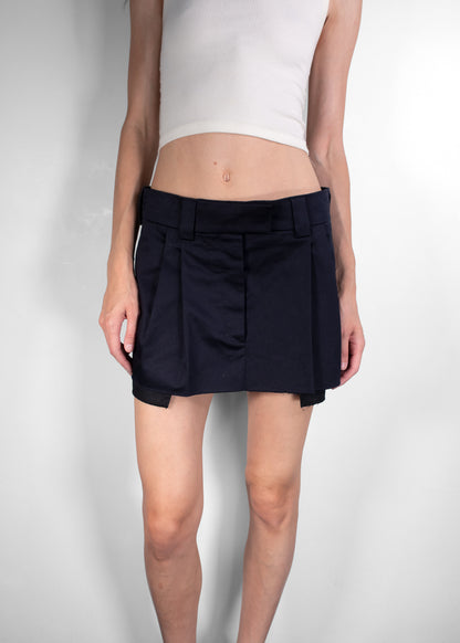 Miu Miu Blue Prince of Wales Check Miniskirt