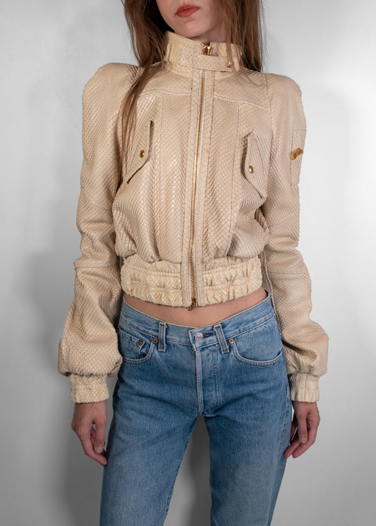 Tom Ford Python Leather Racer Jacket