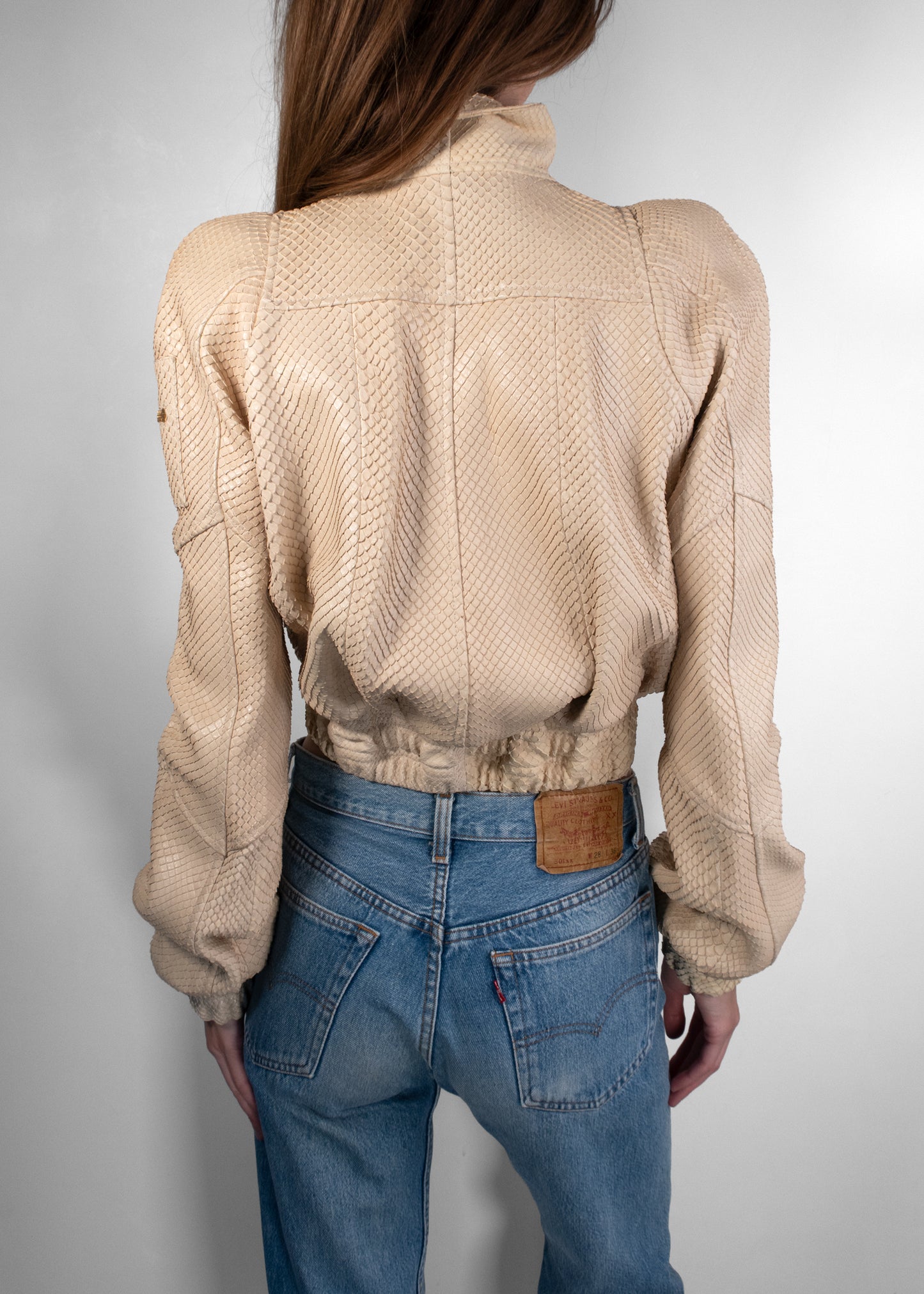 Tom Ford Python Leather Racer Jacket
