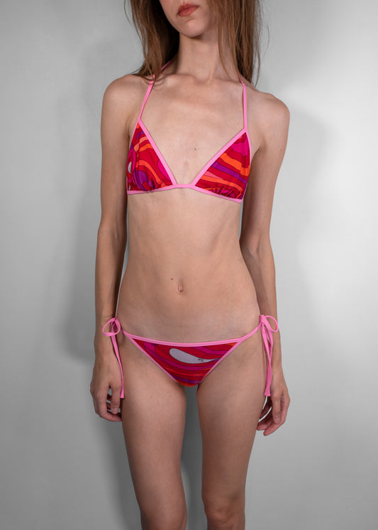 Emilio Pucci Marmo Print Swim Set