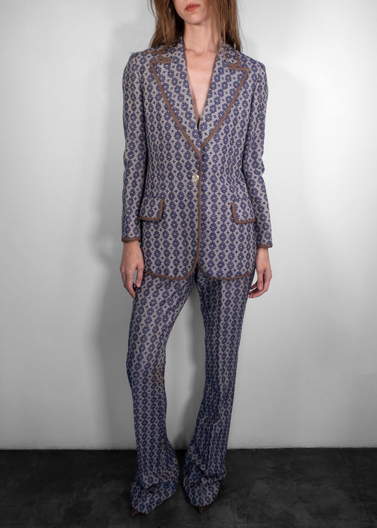 Gucci Linen Printed Suit