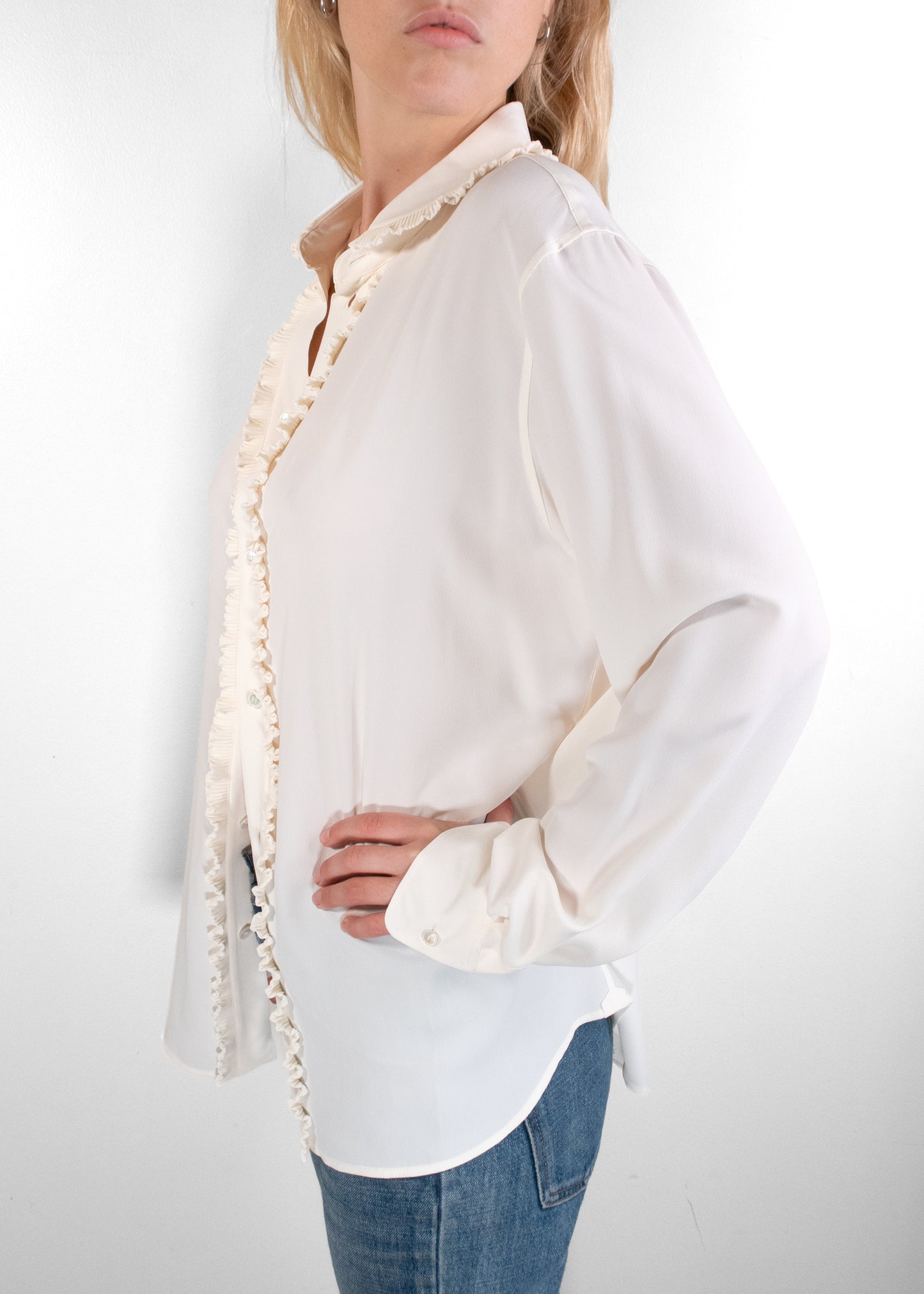 Celine Ruffled Collared Blouse