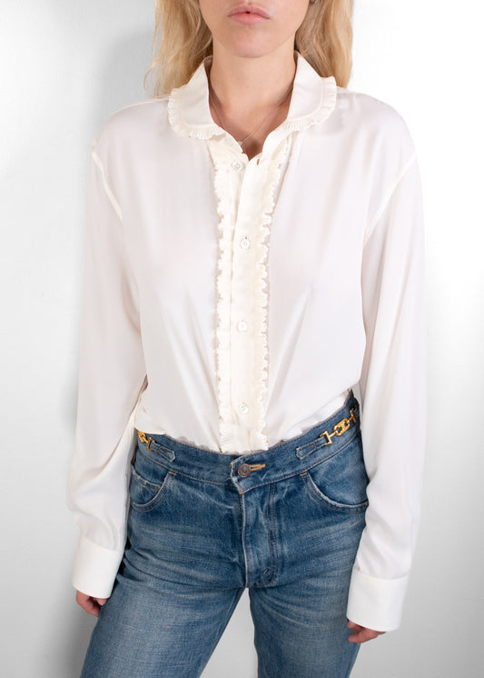 Celine Ruffled Collared Blouse
