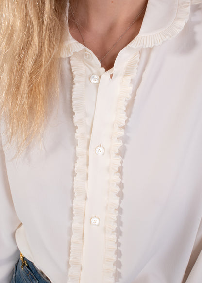 Celine Ruffled Collared Blouse