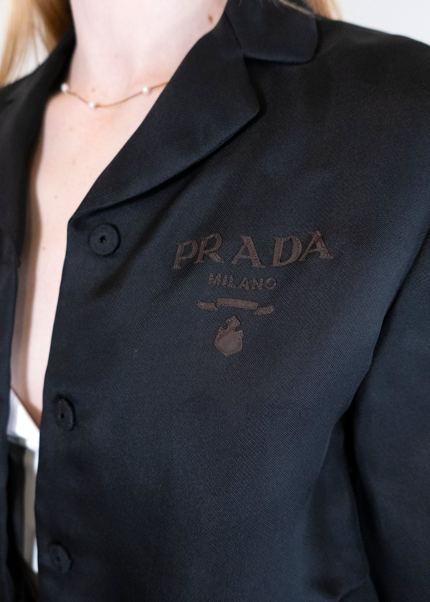 Prada Black Lace Blazer