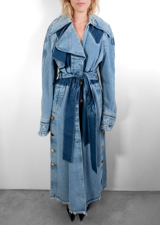 Schiaparelli Denim Trench Coat