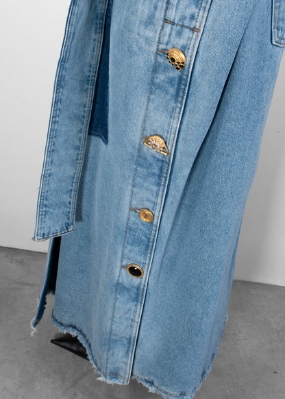 Schiaparelli Denim Trench Coat