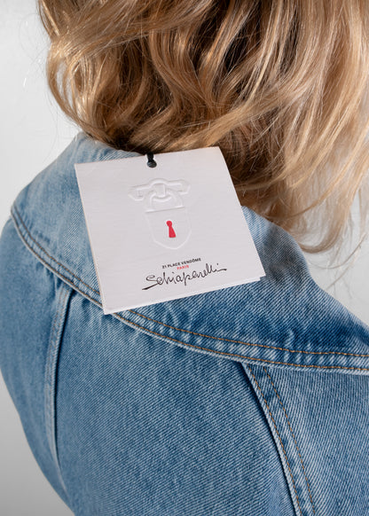 Schiaparelli Denim Trench Coat