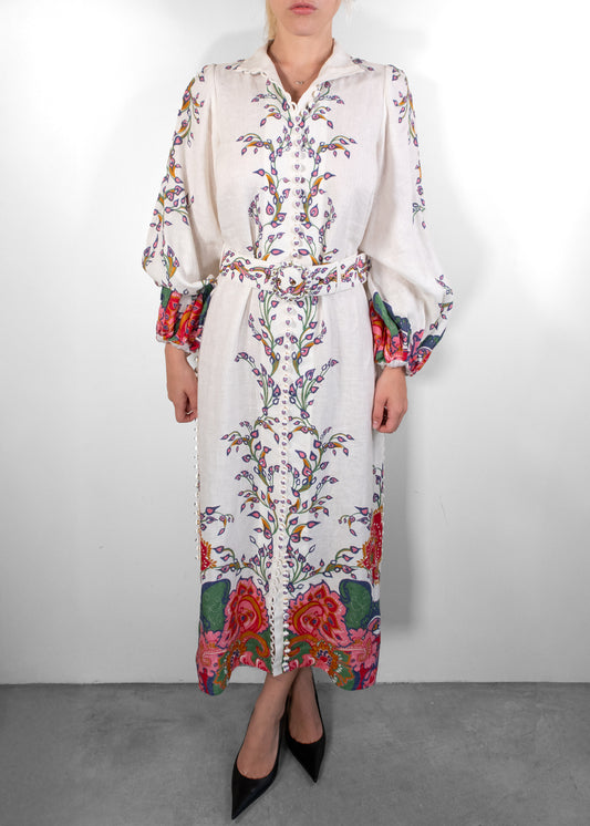 Zimmermann Lovestruck Buttoned Midi Dress
