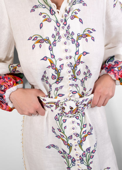 Zimmermann Lovestruck Buttoned Midi Dress