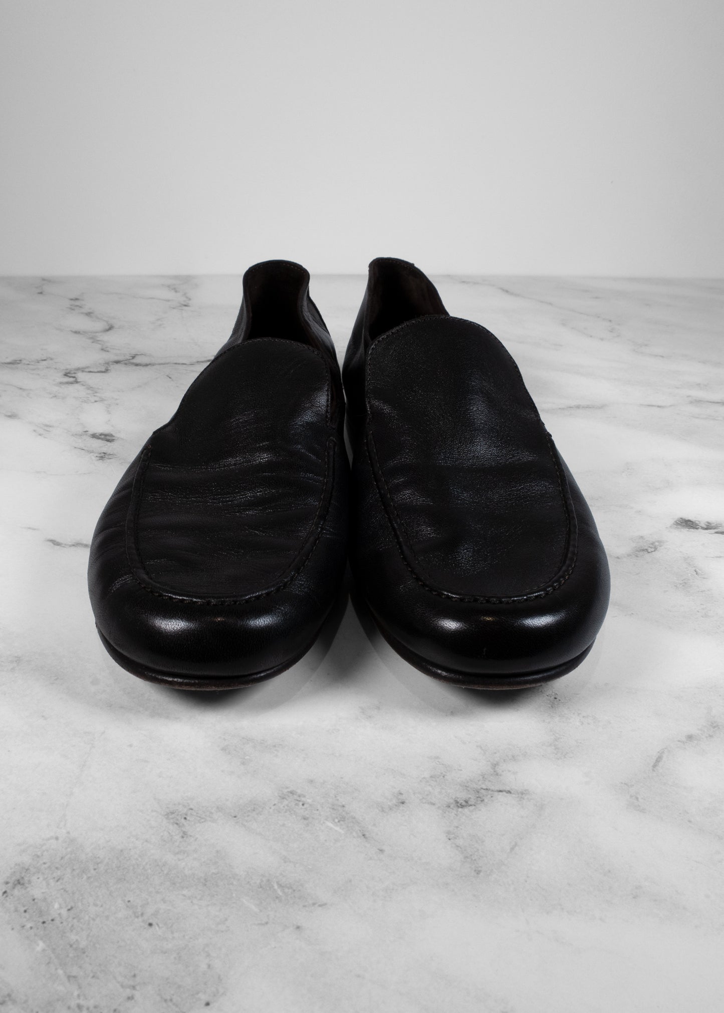 The Row Colette Leather Loafers