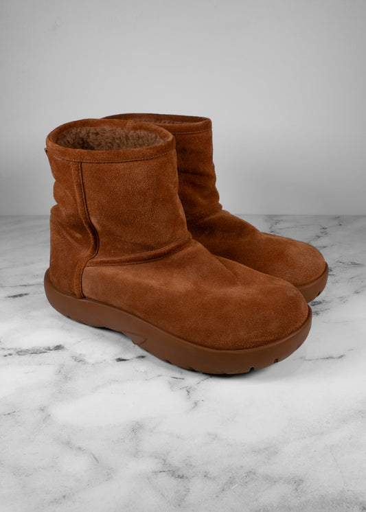 Bottega Veneta Snap Genuine Shearling Ankle Boot