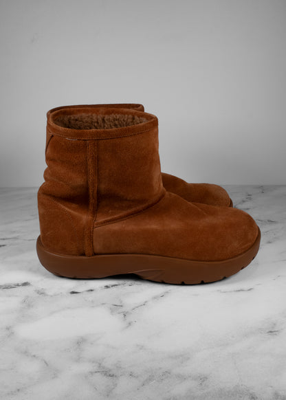 Bottega Veneta Snap Genuine Shearling Ankle Boot