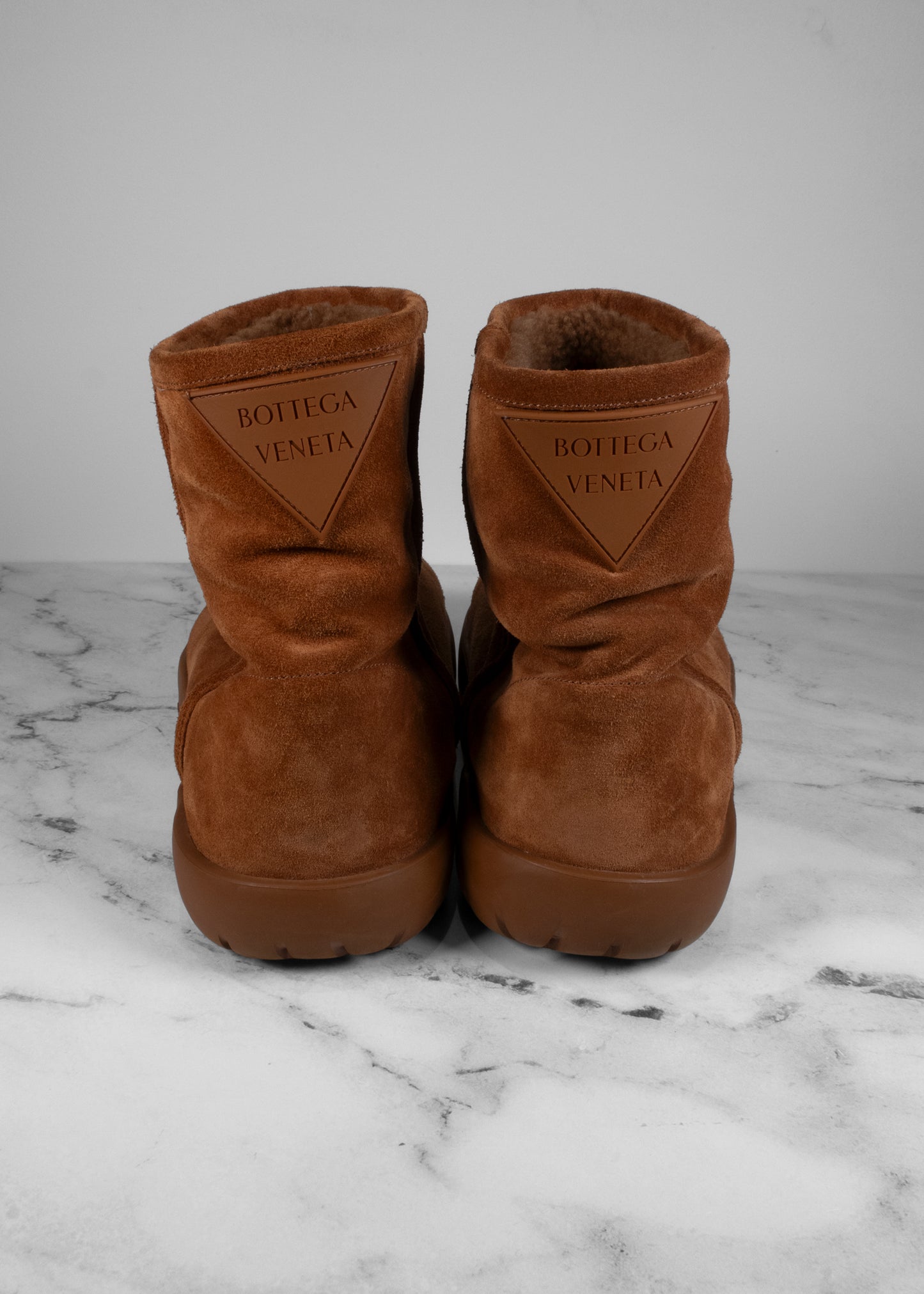 Bottega Veneta Snap Genuine Shearling Ankle Boot