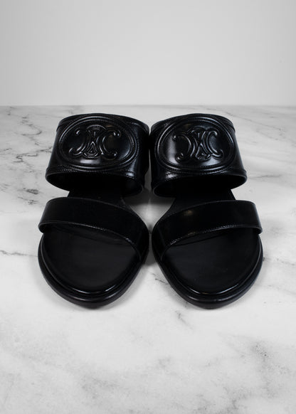 Celine Appoline Mule In Lambskin