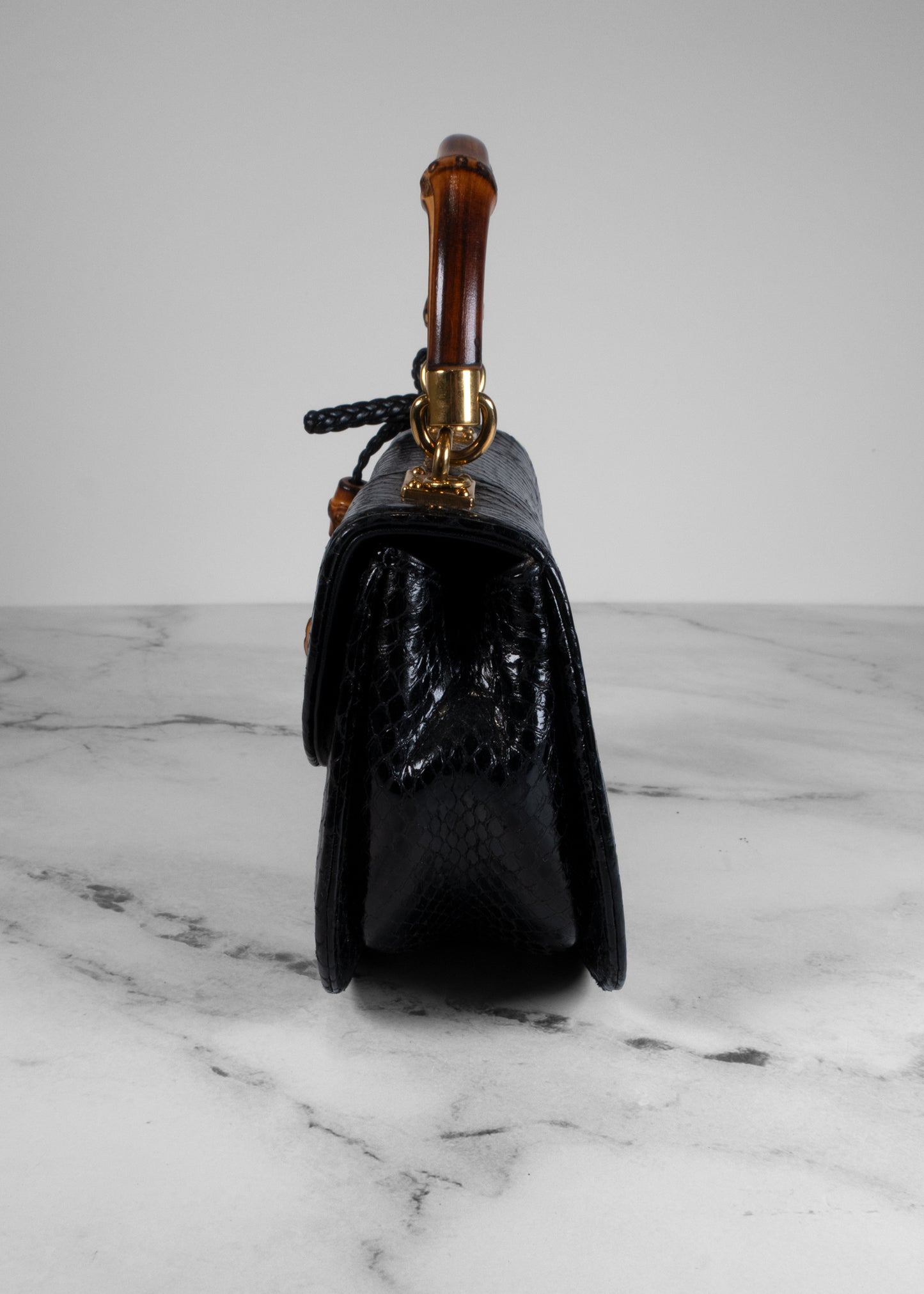 Gucci Bamboo Night Python Bag