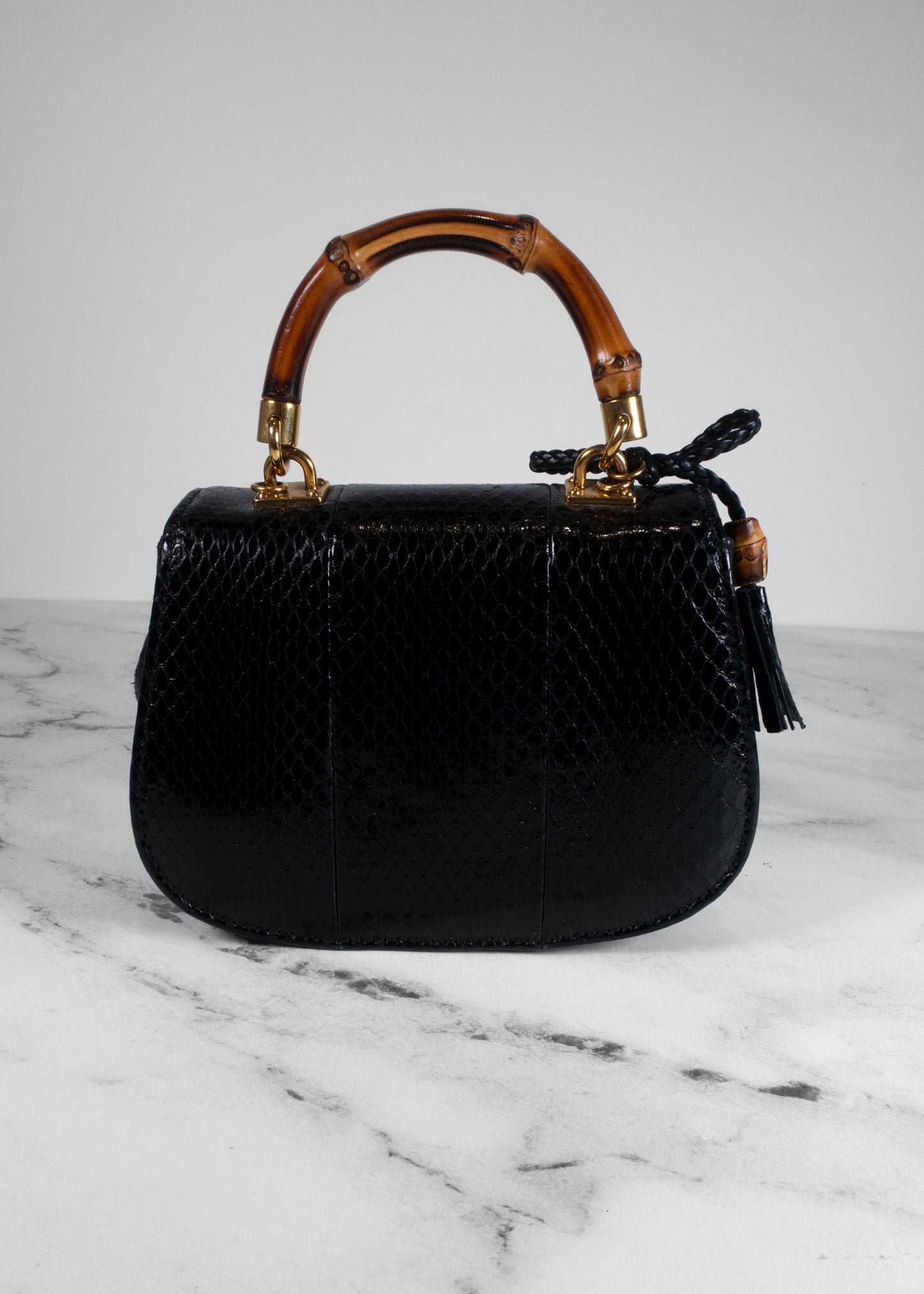 Gucci Bamboo Night Python Bag