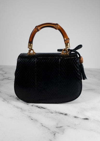 Gucci Bamboo Night Python Bag