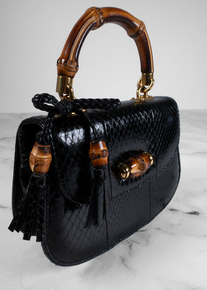 Gucci Bamboo Night Python Bag