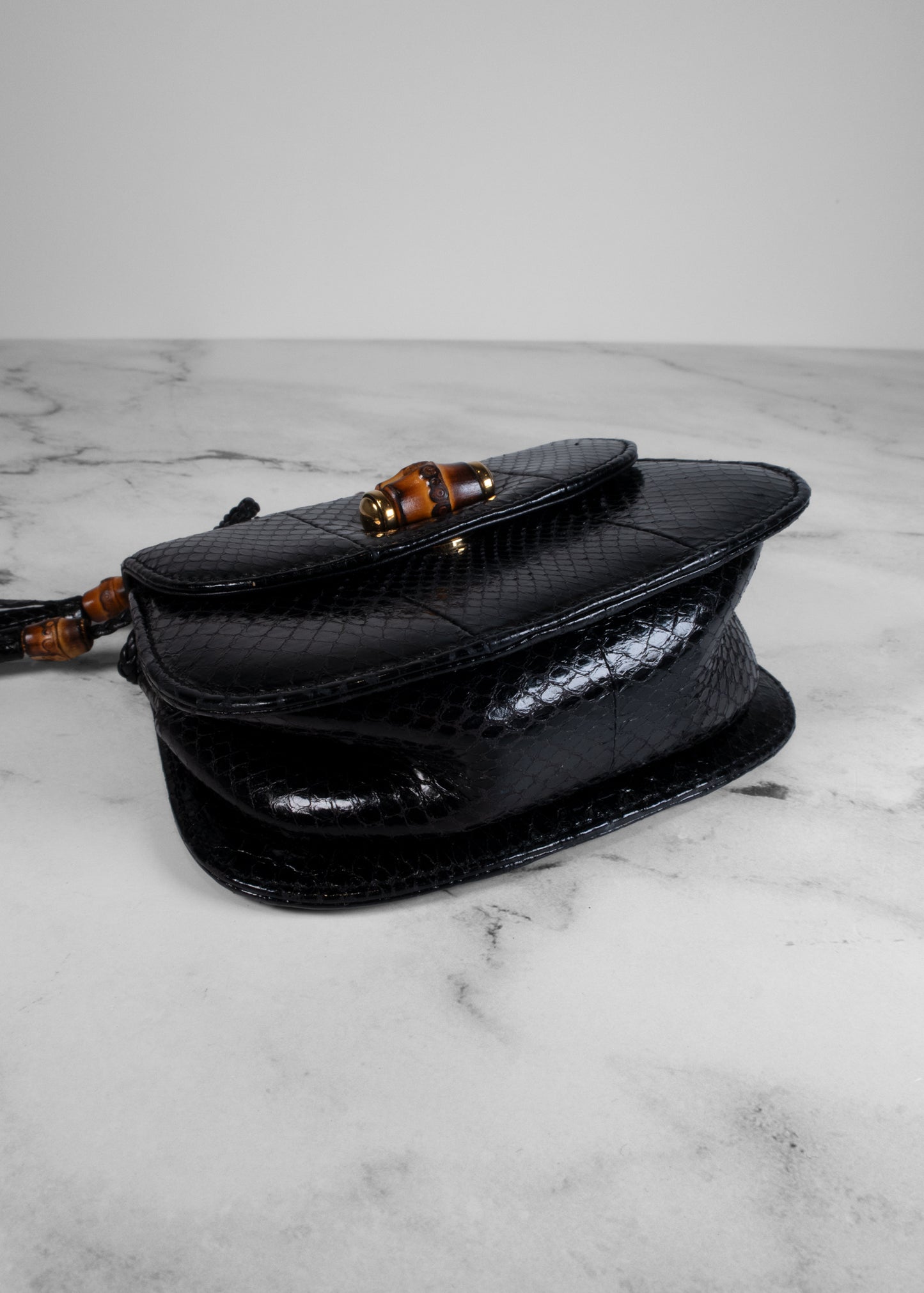 Gucci Bamboo Night Python Bag