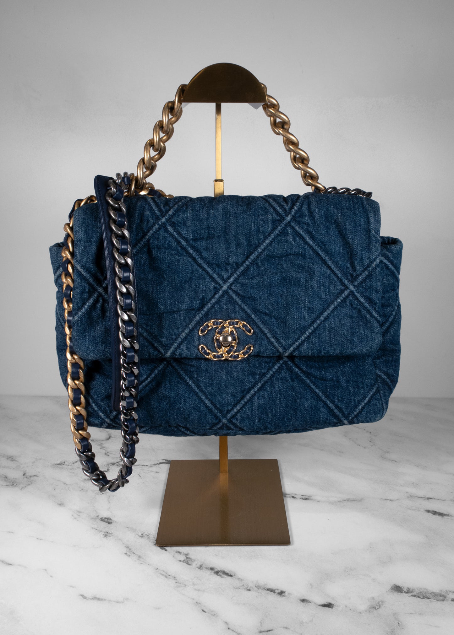 Chanel Large Denim 19 Flap Bag