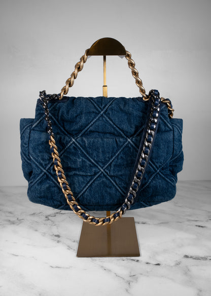 Chanel Large Denim 19 Flap Bag