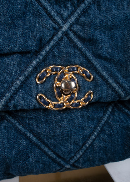 Chanel Large Denim 19 Flap Bag