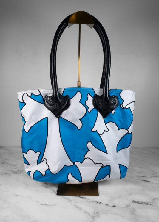 Chrome Hearts Cemetery Cross Print Nylon Tote Bag