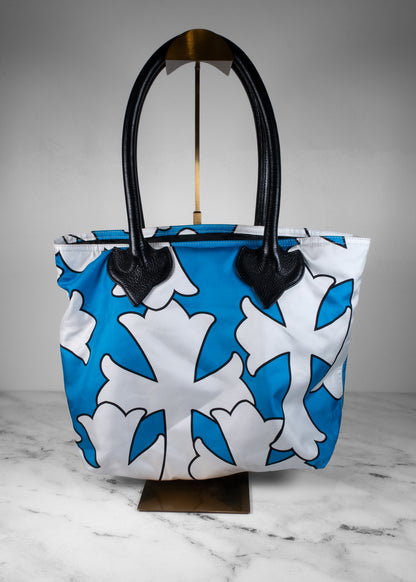 Chrome Hearts Cemetery Cross Print Nylon Tote Bag