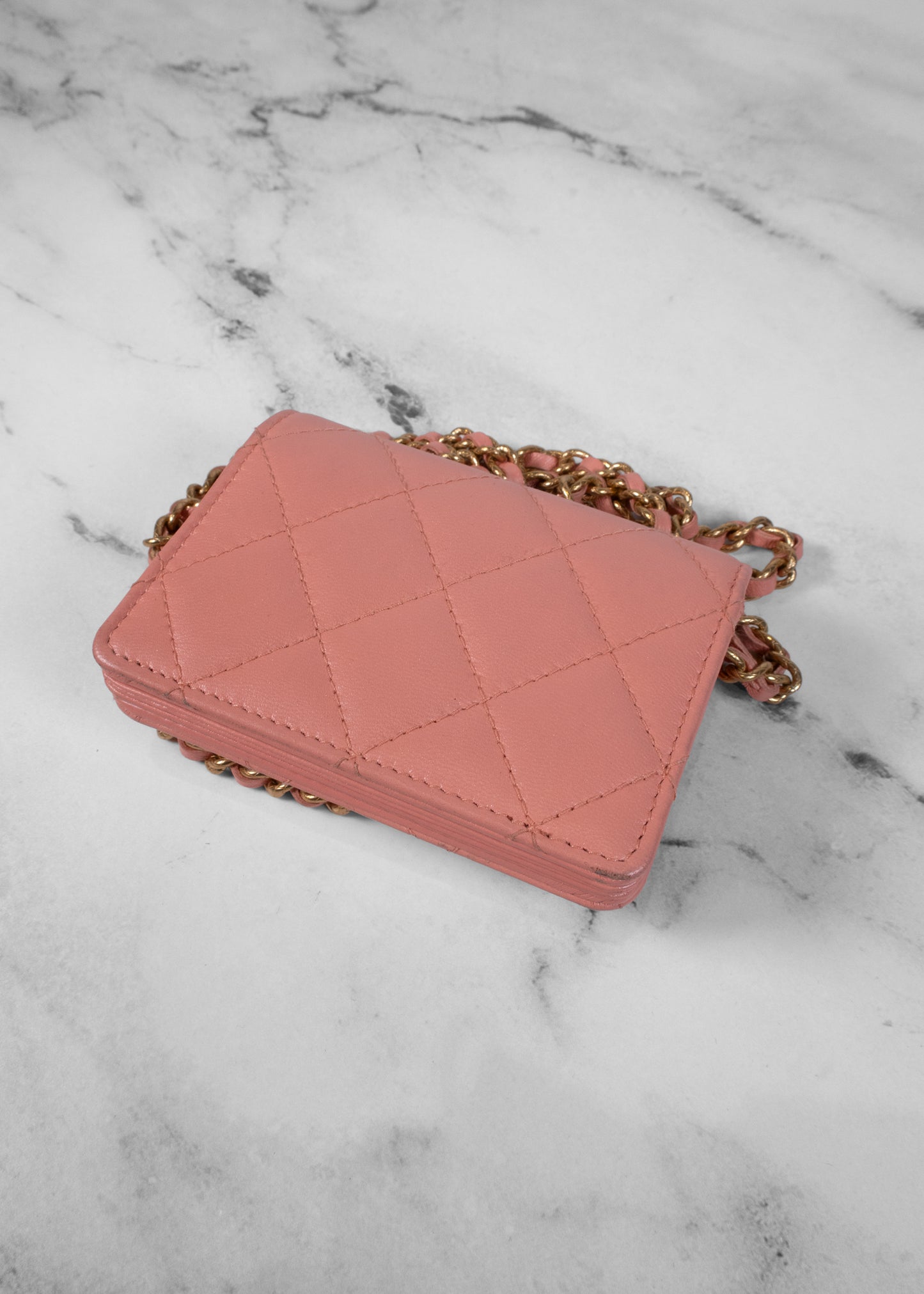 Chanel CC Charms Flap Card Holder on Chain