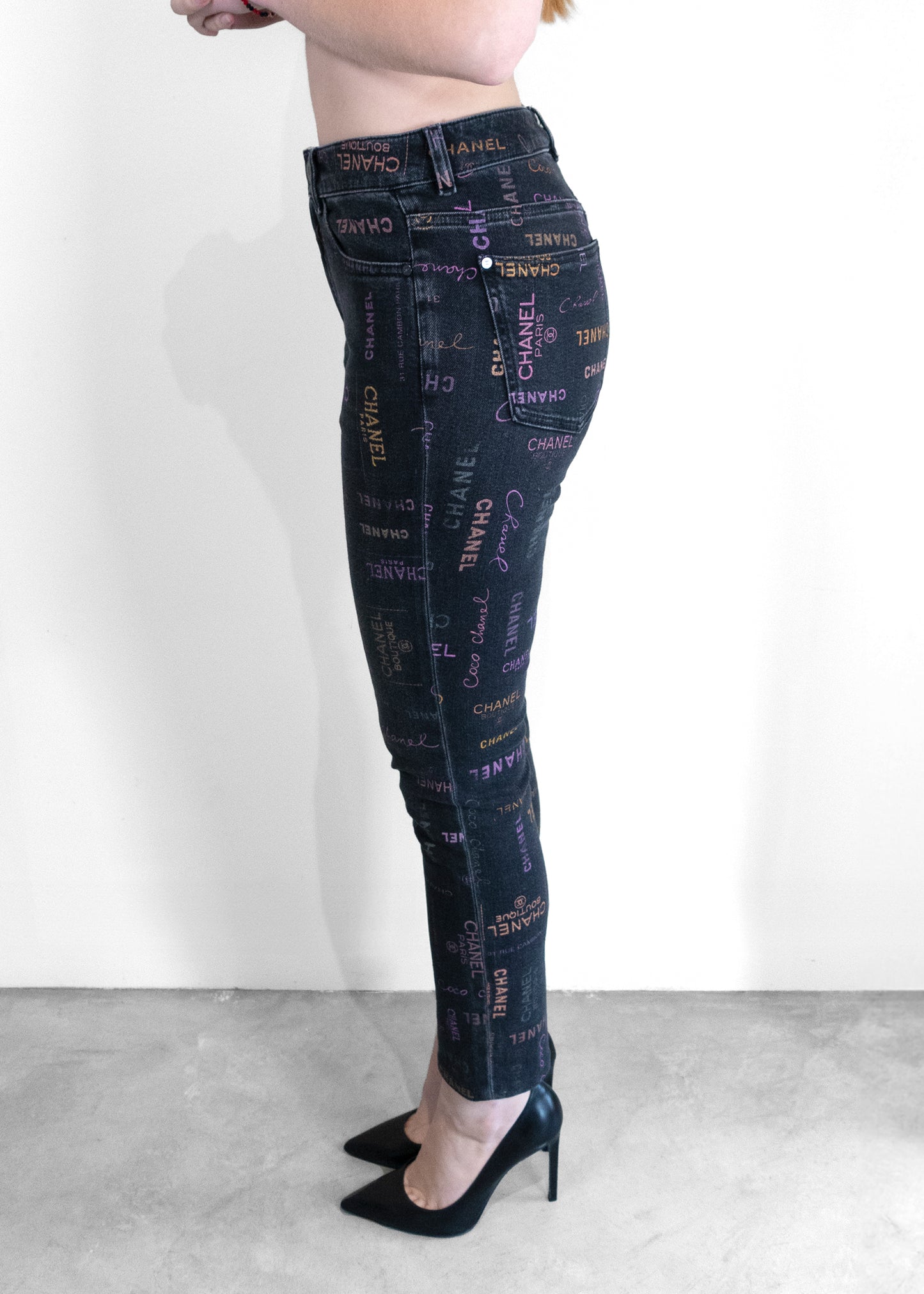 Chanel 2022 logo print Jeans