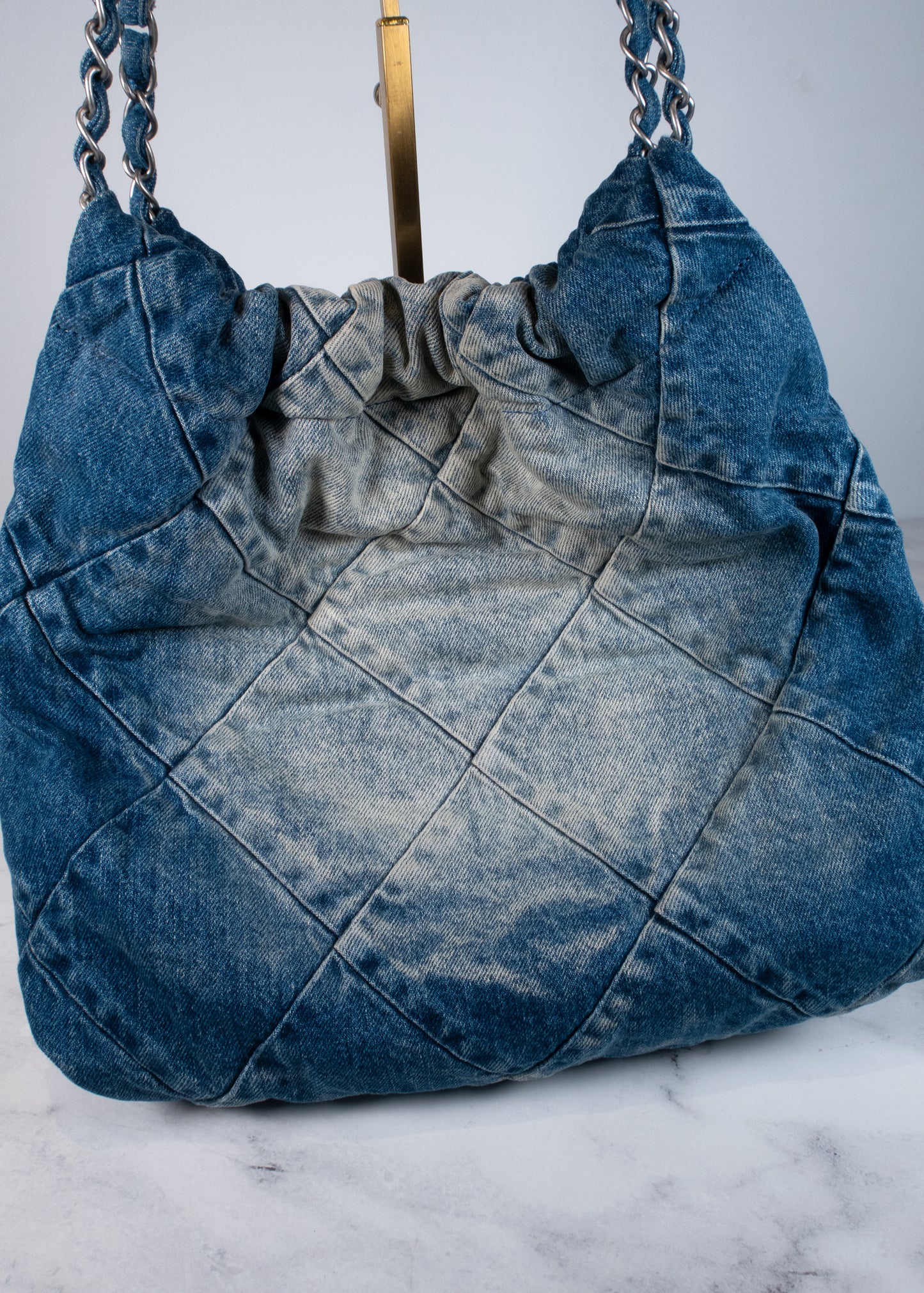 Chanel Denim 22 Hobo Bag