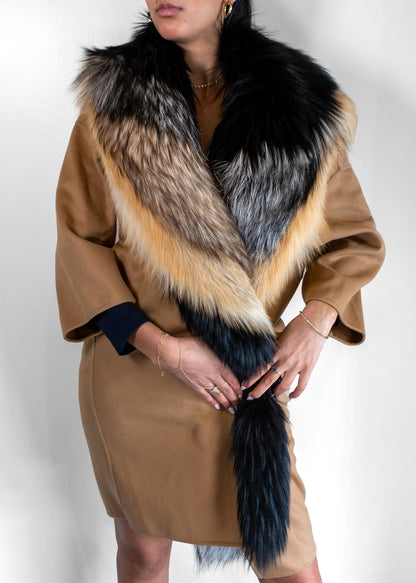 Ermanno Scervino Silver Fox Fur Coat