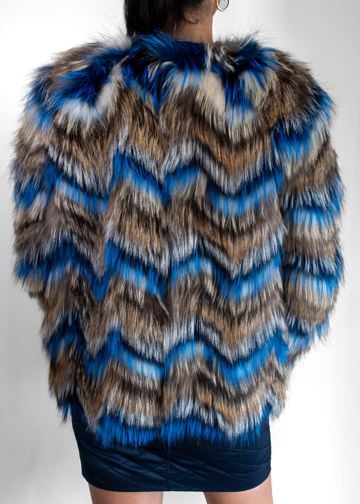 J. Mendel Blue Fox Fur Jacket