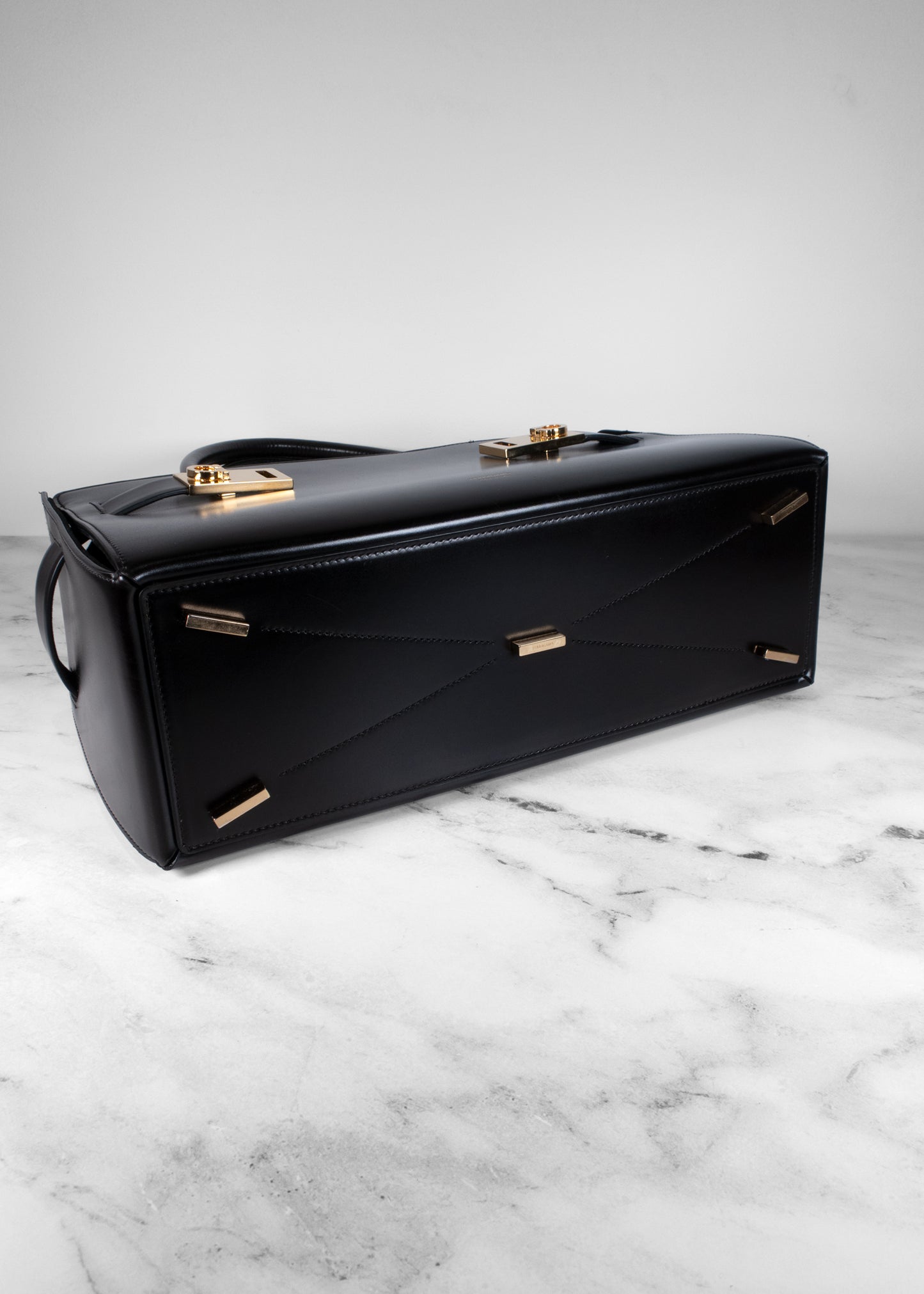 Ferragamo Gancini Buckle Large Top Handle Bag