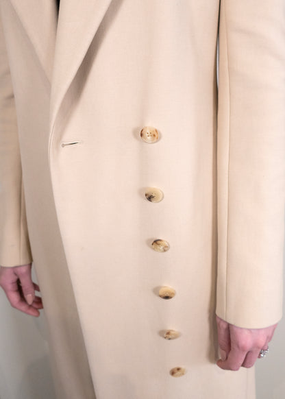 The Row Long Cream Trench Coat