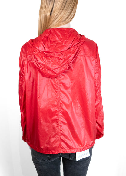 Prada Shiny Logo Nylon Red Windbreaker