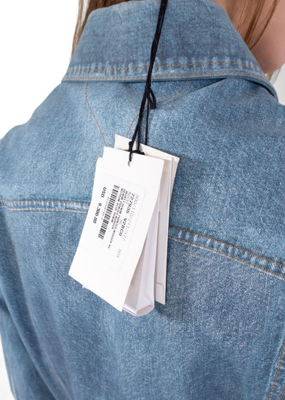 Bottega Veneta Denim Effect Suede Jacket