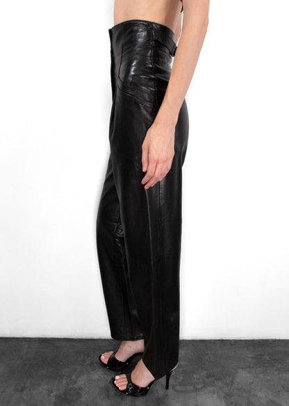 Begedor Italia Vintage Black Leather Pants