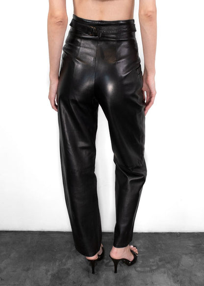 Begedor Italia Vintage Black Leather Pants