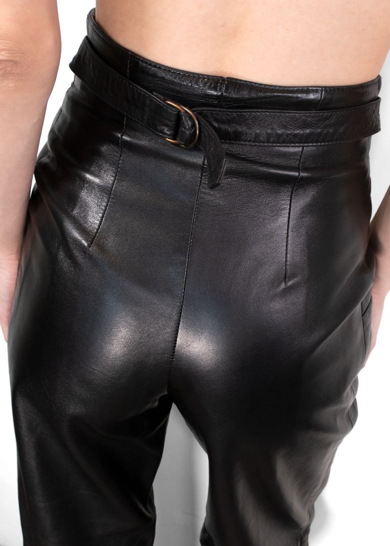 Begedor Italia Vintage Black Leather Pants