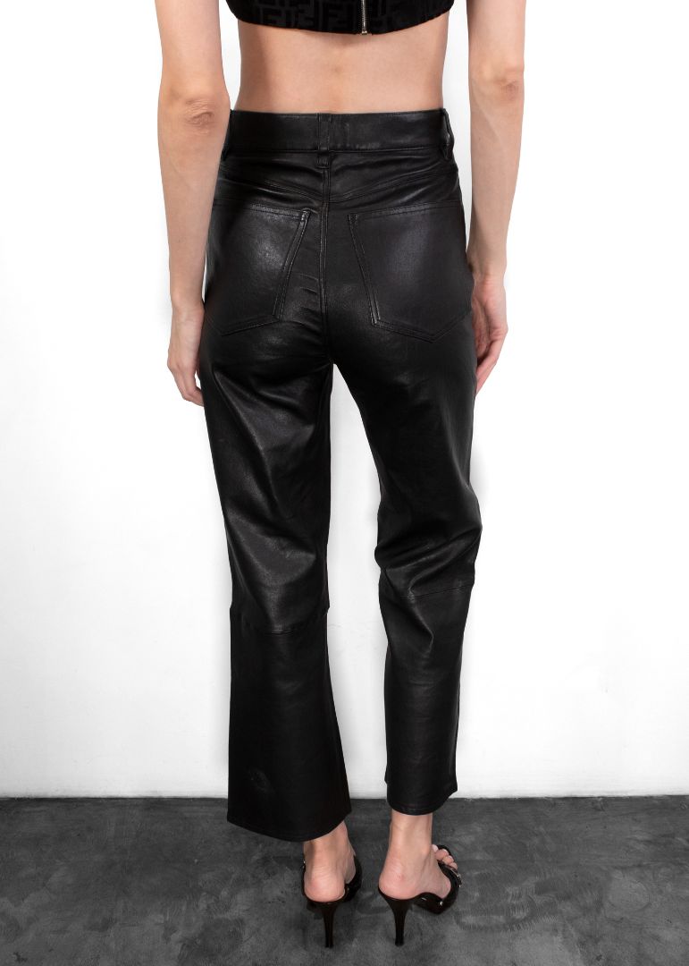 SPRWMN Black Leather Pants