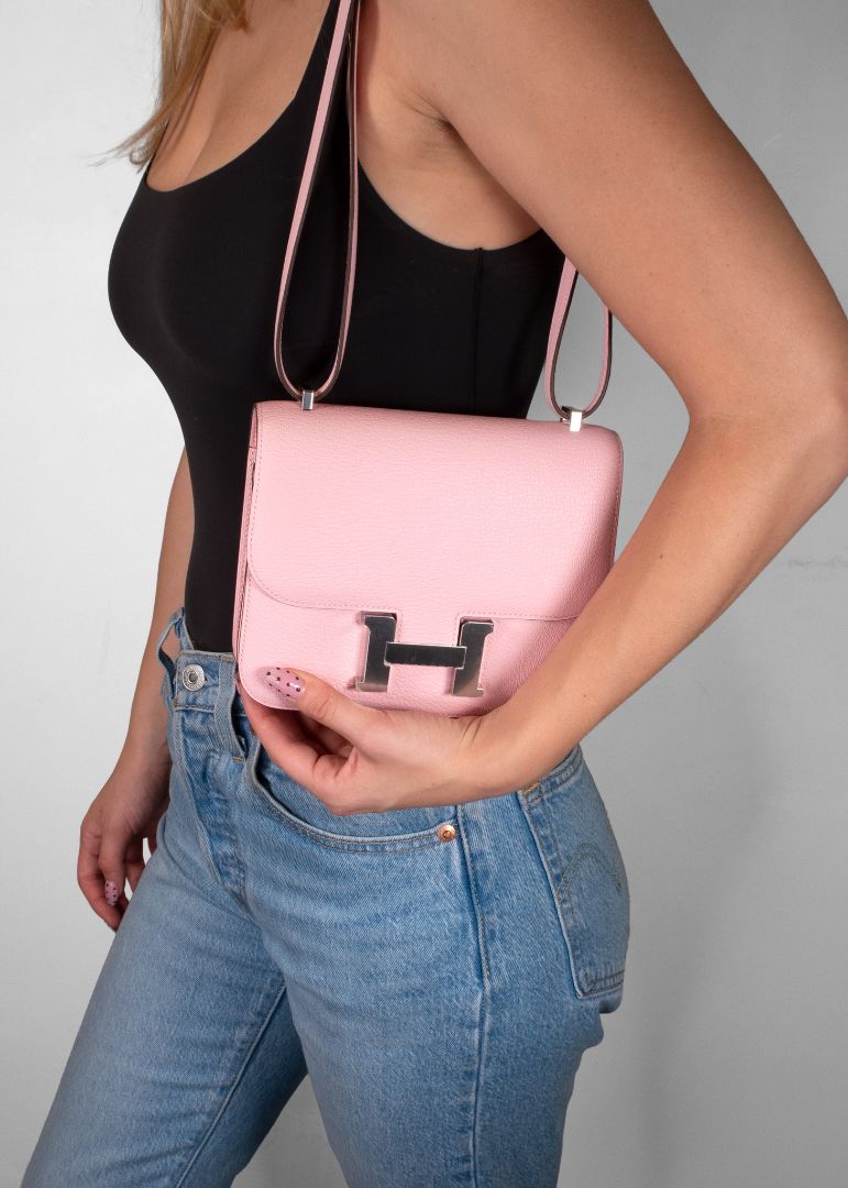 Hermes Pink Mini Contance Bag