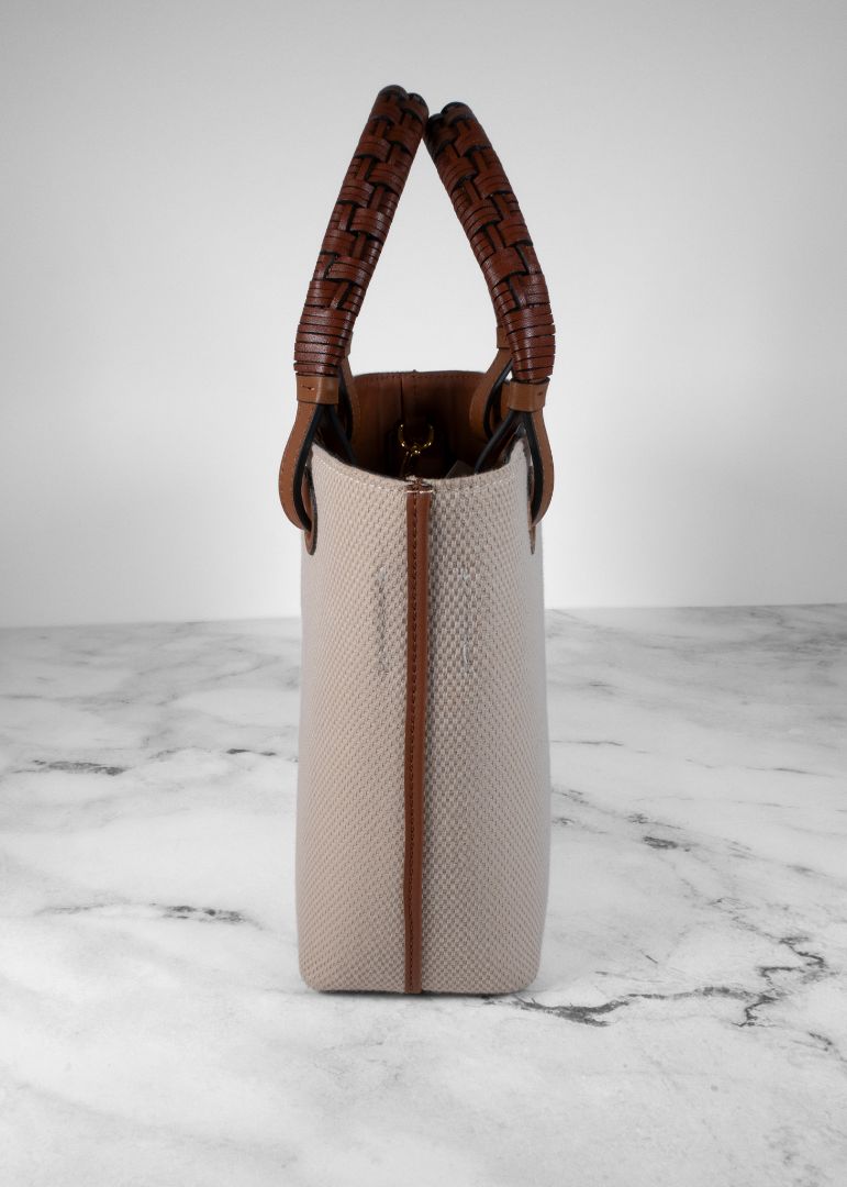 Loewe Beige Anagram Tote Mini Bag